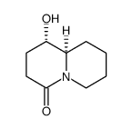 4H-Quinolizin-4-one, octahydro-1-hydroxy-, (1S,9aR) Structure