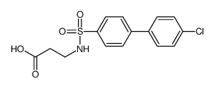 N-(4'-Chloro-4-biphenylylsulfonyl)-^b-alanine结构式