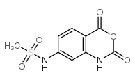 n-(1,4-二氢-2,4-二氧代-2H-3,1-苯并噁嗪-7-基)-甲烷磺酰胺结构式