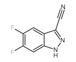 5,6-Difluoro-1H-indazole-3-carbonitrile structure