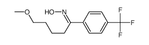 5-Methoxy-1-[4-(trifluoromethyl)phenyl]-1-pentanone Oxime结构式