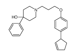 1-[3-(4-cyclopent-2-en-1-ylphenoxy)propyl]-4-phenylpiperidin-4-ol结构式