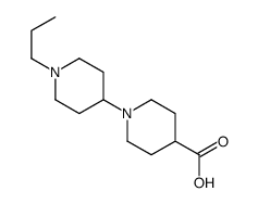 1'-Propyl-1,4'-bipiperidine-4-carboxylic acid Structure