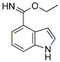 1H-INDOLE-4-CARBOXIMIDIC ACID ETHYL ESTER结构式