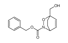 3-benzyloxycarbonyl-2-oxa-3-azabicyclo<2.2.2>oct-5-ene-1-methanol结构式