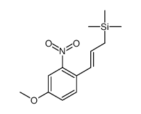 3-(4-methoxy-2-nitrophenyl)prop-2-enyl-trimethylsilane结构式