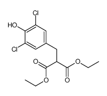 diethyl 2-[(3,5-dichloro-4-hydroxyphenyl)methyl]propanedioate Structure