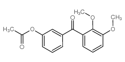 3-ACETOXY-2',3'-DIMETHOXYBENZOPHENONE structure