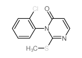 4(3H)-Pyrimidinone,3-(2-chlorophenyl)-2-(methylthio)- Structure
