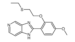 2-[2-(2-ethylsulfanylethoxy)-4-methoxyphenyl]-3H-imidazo[4,5-c]pyridine结构式