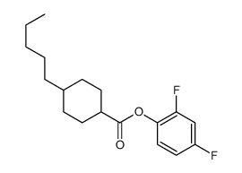 (2,4-difluorophenyl) 4-pentylcyclohexane-1-carboxylate Structure