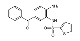 N-(2-amino-5-benzoylphenyl)thiophene-2-sulfonamide结构式