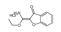 2-[amino(ethoxy)methylidene]-1-benzofuran-3-one,hydrochloride结构式