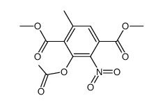 dimethyl 3-acetoxy-5-methyl-2-nitroterephthalate结构式