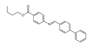 butyl 4-[(4-phenylphenyl)methylideneamino]benzoate Structure