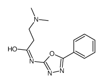 3-(dimethylamino)-N-(5-phenyl-1,3,4-oxadiazol-2-yl)propanamide结构式