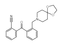 2-氰基-2'-[8-(1,4-二恶-8-氮杂螺-[4.5]癸基)甲基]苯甲酮图片