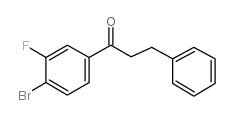 4'-BROMO-3'-FLUORO-3-PHENYLPROPIOPHENONE structure