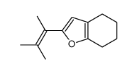 2-(3-methylbut-2-en-2-yl)-4,5,6,7-tetrahydro-1-benzofuran结构式