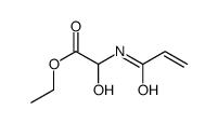 ethyl 2-hydroxy-2-(prop-2-enoylamino)acetate Structure