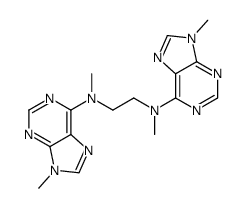 N,N'-dimethyl-N,N'-bis(9-methylpurin-6-yl)ethane-1,2-diamine结构式