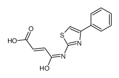 4-oxo-4-[(4-phenyl-1,3-thiazol-2-yl)amino]but-2-enoic acid Structure