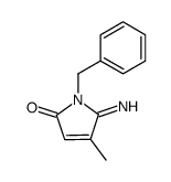 1-benzyl-5-imino-4-methyl-1,5-dihydro-2H-pyrrol-2-one结构式