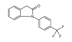 2H-Indol-2-one, 1,3-dihydro-1-[4-(trifluoromethyl)phenyl]结构式