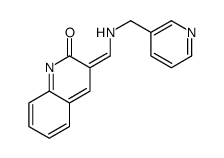 3-[(pyridin-3-ylmethylamino)methylidene]quinolin-2-one结构式