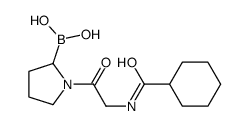 [1-[2-(cyclohexanecarbonylamino)acetyl]pyrrolidin-2-yl]boronic acid结构式