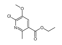 ethyl 6-chloro-5-methoxy-2-methylpyridine-3-carboxylate structure