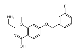 N-(2-aminoethyl)-4-[(3-fluorophenyl)methoxy]-2-methoxybenzamide结构式