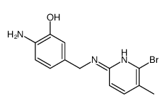 2-amino-5-[[(6-bromo-5-methylpyridin-2-yl)amino]methyl]phenol Structure