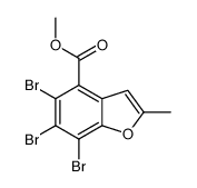 methyl 5,6,7-tribromo-2-methyl-1-benzofuran-4-carboxylate Structure