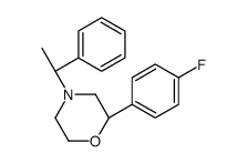 (2S)-2-(4-fluorophenyl)-4-[(1S)-1-phenylethyl]morpholine结构式