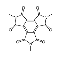 2,5,8-trimethyl-dipyrrolo[3,4-e,3',4'-g]isoindole-1,3,4,6,7,9-hexaone结构式