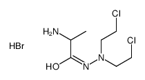 (2-aminopropanoylamino)-bis(2-chloroethyl)azanium bromide structure