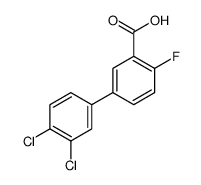5-(3,4-dichlorophenyl)-2-fluorobenzoic acid结构式