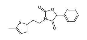 3-[2-(5-methylthiophen-2-yl)ethyl]-5-phenyl-1,3-oxazolidine-2,4-dione结构式