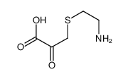 3-(2-aminoethylsulfanyl)-2-oxopropanoic acid结构式