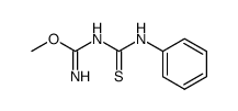 N-methoxycarboximidoyl-N'-phenyl-thiourea结构式