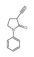 2-oxo-1-phenylpyrrolidine-3-carbonitrile结构式