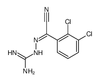 (1E)-2,3-dichloro-N-(diaminomethylideneamino)benzenecarboximidoyl cyanide Structure