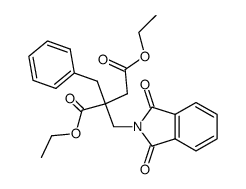 diethyl 2-[(1,3-dioxo-1,3-dihydro-2H-isoindol-2-yl)methyl]-2-(phenylmethyl)butanedioate结构式