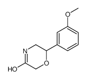 6-(3-methoxyphenyl)morpholin-3-one Structure