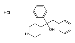 1,2-diphenyl-1-piperidin-4-ylethanol,hydrochloride结构式