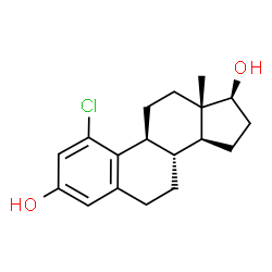 1-chloroestradiol结构式