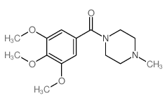 Piperazine, 1-methyl-4-(3,4,5-trimethoxybenzoyl)- structure