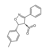trans-3-phenyl-4-nitro-5-(p-methylphenyl)-4,5-dihydro-1,2-oxazole Structure