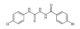 1-(4-Brom-benzoyl)-4-(4-chlor-phenyl)-thiosemicarbazid Structure